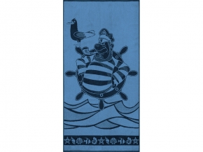 6с102.413ж1 Капитан (темно-синий6) Полотенце махровое 81х160см