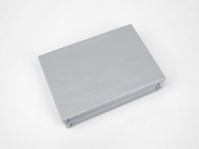 3956-БЧ Простыня на резинке сатин 200*90*25 рис. 14-4105 цв. св-серый