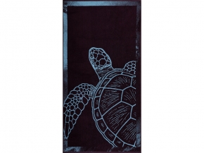 6с102.413ж1 Морская черепаха(темно-синий6) Полотенце махровое 81х160см