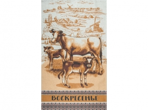 21С-2ЯК 34*61 Набор полотенец "Неделька. Ферма" (уп. 8 шт)