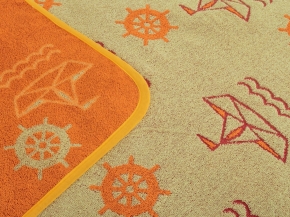 5с081.400.1 Кораблики (3-лимонно-оранж1) Плед 103х160 см