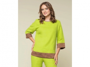 23С193-ШР/039/ст 1980/0 Туника женская, 170-104-110 лайм