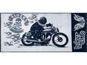 6с102.411ж1 Мото 2 (т.синий) Полотенце махровое 67х150см