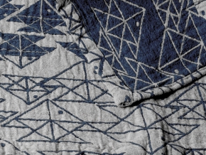 17с356-ШР/у 56*110 полотенце "Оригами" цв. 1 синий