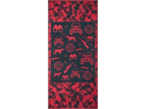 6с102.411ж1 Охотнику(т.зеленый1) Полотенце махровое 67х150см