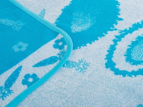 5с081.400.1 Зайки (Бирюза10) Плед 103х160 см