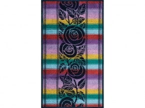 6с104.411ж1 Тропикана (темно-синяя радужка) Полотенце махровое 67х40см