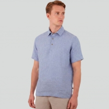 24С62-ШР/039/у 26/44 Сорочка мужская верхняя, лен-100