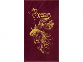 6с103.412ж1 Золотая рыбка(кр.дерево1) Полотенце махровое 50х90см