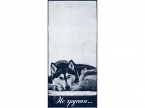 6с102.411ж1 Не грусти (темно-синий2) Полотенце махровое 67х150см