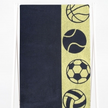 6с102.411ж1 Мячи(т.серый1) Полотенце махровое 67х150см