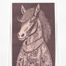 6с102.411ж1 Конь в пальто(т.с.мальв1) Полотенце махровое 67х150см