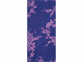 6с102.411ж1 Цветущие(пурпурн3) Полотенце махровое 67х150см