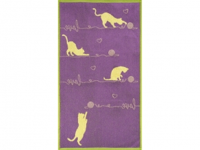 6с103.412ж1 Love-клубок(3-сирень4) Полотенце махровое 50х90см