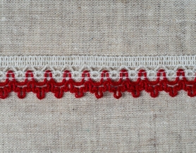 19мм. 60222 ТЕСЬМА ОТДЕЛОЧНАЯ лен с красным*603, 19мм (рул.50м)