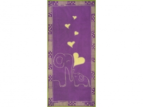 6с102.411ж1 Рядом с мамой(3-сирень4) Полотенце махровое 67х150см