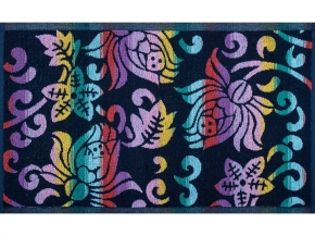 6с104.411ж1 Plaza (темно-синяя радужка) Полотенце махровое 67х40см