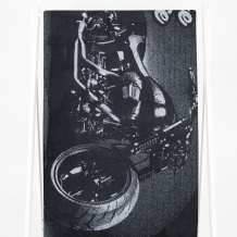 6с102.411ж1 Bike life (антрацит) Полотенце махровое 67х150см