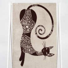 6с102.411ж1 Анжелина (шоколад) Полотенце махровое 67х150см