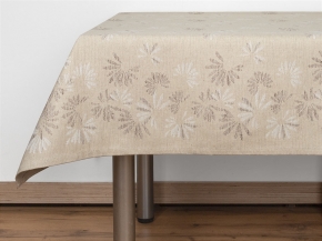 24С61-ШР 140*155 Скатерть "Лепестки" цв. 1 рис. 240 беж