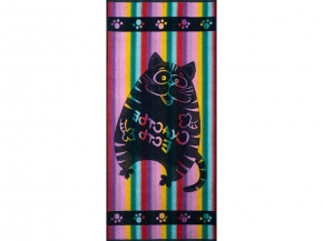 6с102.411ж1 Счастье есть (темно-синяя радужка) Полотенце махровое 67х150см