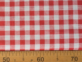 Ткань 1419ЯК 506099 п/лен пестротканый 4/1 Красный, ширина 150 см