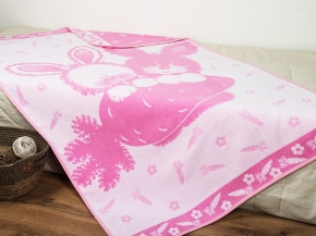 5с081.400.1 Зайки (розовый2) Плед 103х160 см