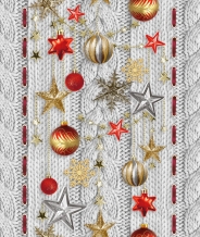 Дорожка набивная арт. 61 рис. 30044/1 Новогодняя звезда, 50см