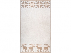 6с103.512ж2 Расписные и олени (лен3) Полотенце махровое 50х90см