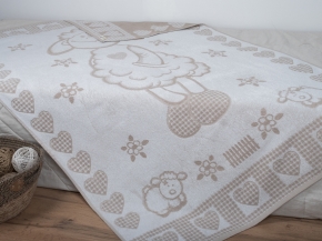 3с109.414ж2 Долли (лен3) Плед 104х160 см