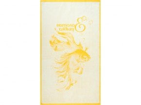 6с103.412ж1 Золотая рыбка(т.желтый4) Полотенце махровое 50х90см