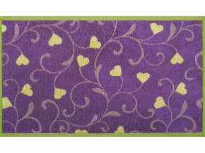 6с104.411ж1 Сердца-винтаж(3-сирень4) Полотенце махровое 67х40см