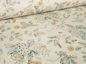 3897-БЧ (1535) Ткань хлопко-льняная для постельного белья наб. рис. 5842-03 Цветение, 235см
