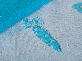 5с081.400.1 Зайки (Бирюза10) Плед 103х160 см