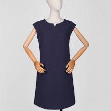 25С43-ШР/039/у 6000/0 Платье женское  черно-синий