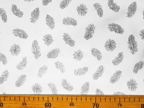 Тик набивной смесовый 80/20 рис. 2200 WHITE 236622, 220см