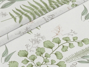 Рогожка набивная НКЛМ рис. 2314/1 Ботаника (три ручья на сарже), 150см