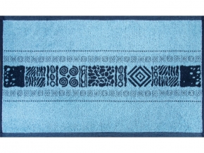 6с104.411ж1 Фреска (темно-синий4) Полотенце махровое 67х40см