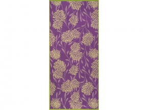 6с102.411ж1 Арт-хризантемы(3-сирень4) Полотенце махровое 67х150см