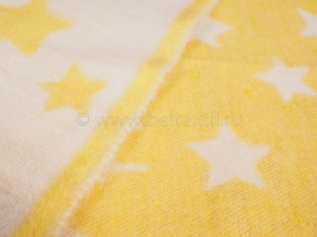 Одеяло п/шерсть 50% 100*140 жаккард цв. желтый