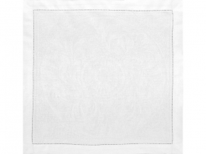 01с-44ЯК Салфетка 45*45 "Овальная" цв. белый (по 6 шт, цена указана за 1 шт)