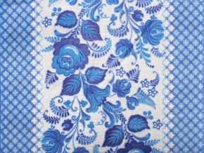 Вафельное полотно набивное б/з 402 рис. 6649/1, 40см