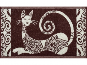 6с104.411ж1 Анжелина (шоколад) Полотенце махровое 67х40см