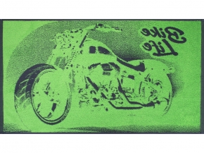 6с103.412ж1 Bike Life(т.серый) Полотенце махровое 50х90см