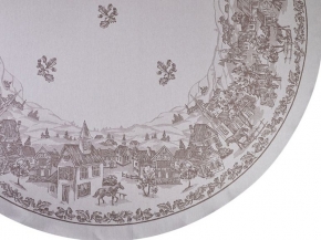 07с24-ЯК Скатерть D-170 "Американская деревня" цв. коричневый