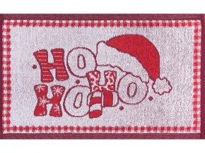 1с105.413ж1 Хо-хо-хо(3-бело.кр) Полотенце махровое 50х30 см