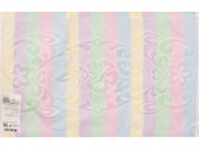 1с105.413ж1 Нежность (св.радужка1) Полотенце махровое 50х30 см