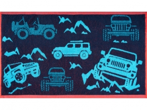 6с104.411ж1 Муж забава(3-бир-т.син) Полотенце махровое 67х40см