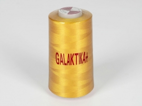 Нитки П/Э 40/2 (5000 ярдов) "GALAKTIKA" желтый яркий*385