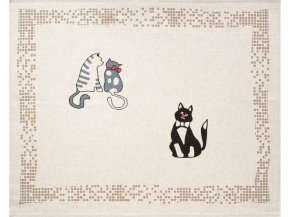24С111-ШР/р.п. 46*60 Полотенце "Коты-3" цв. 1 рис. 1022